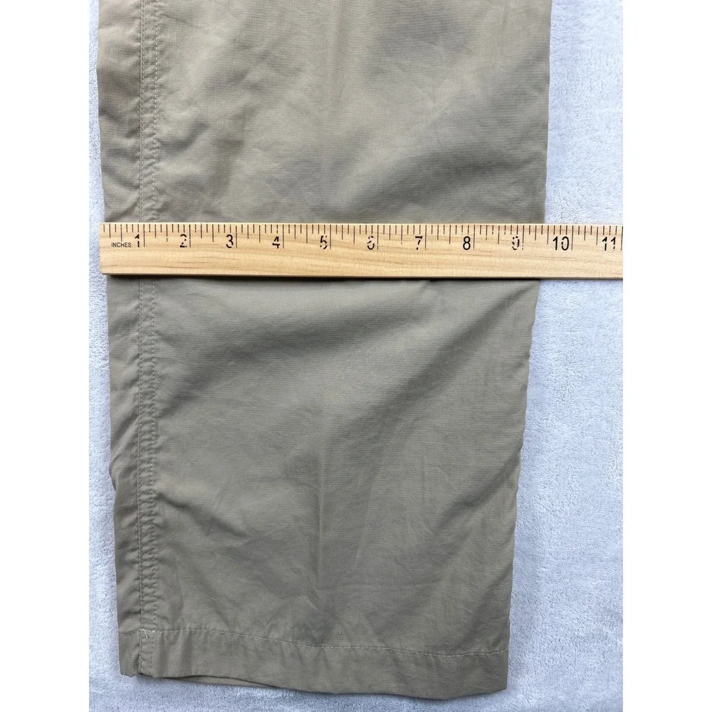 The North Face Convertible Cargo Pants Womens 10 Khaki Tan Zip Off Hiking‎